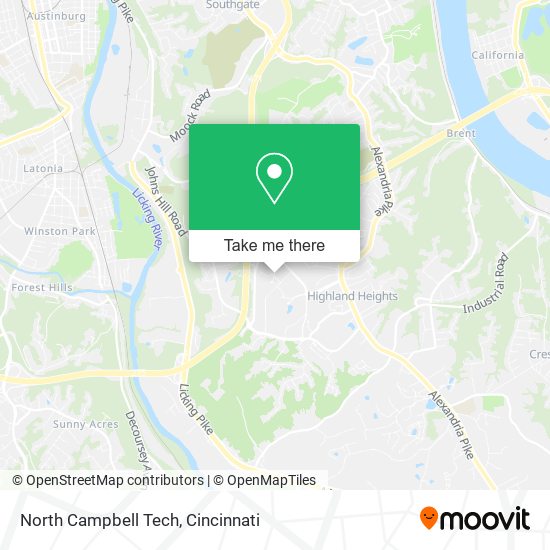 Mapa de North Campbell Tech