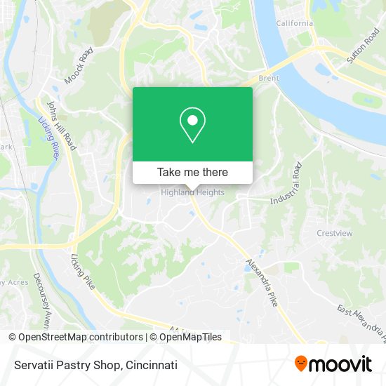 Mapa de Servatii Pastry Shop