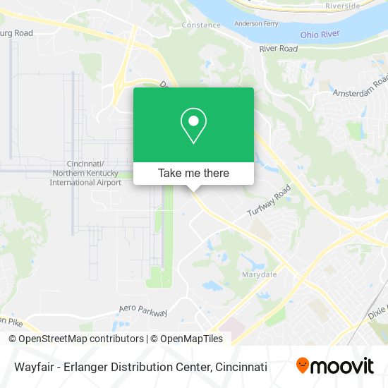 Wayfair - Erlanger Distribution Center map