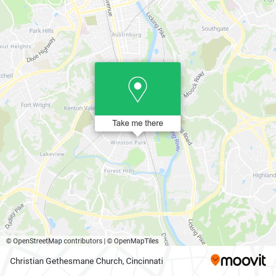 Christian Gethesmane Church map