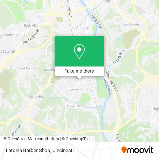 Latonia Barber Shop map