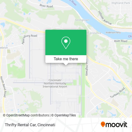 Mapa de Thrifty Rental Car