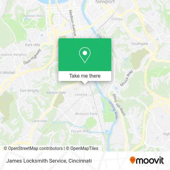 James Locksmith Service map
