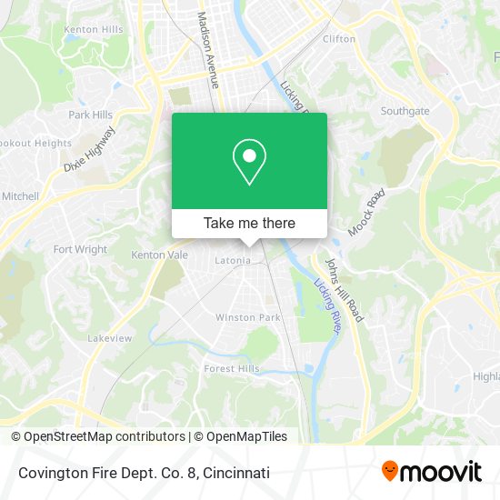 Covington Fire Dept. Co. 8 map