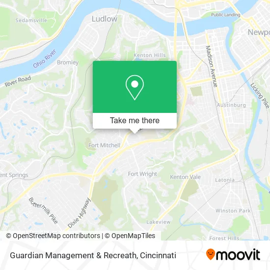 Guardian Management & Recreath map