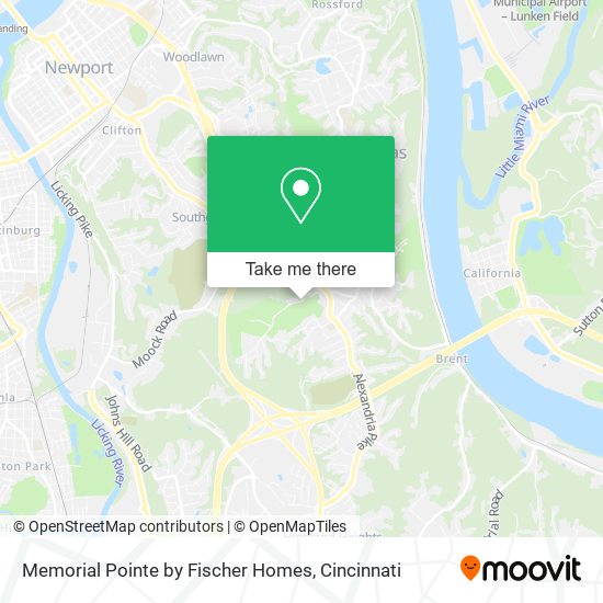 Memorial Pointe by Fischer Homes map