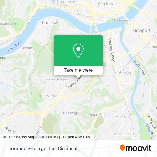 Thompson-Boerger Ins map