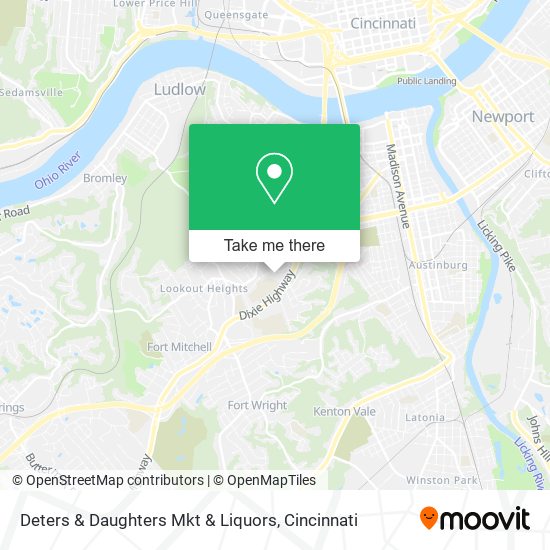 Mapa de Deters & Daughters Mkt & Liquors