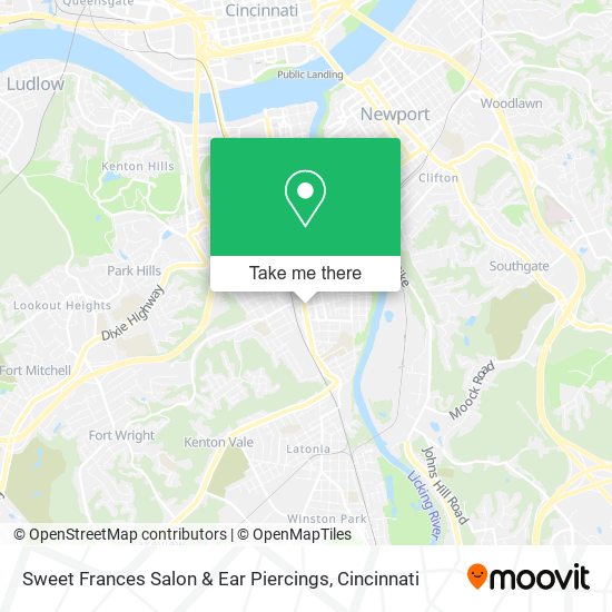 Mapa de Sweet Frances Salon & Ear Piercings