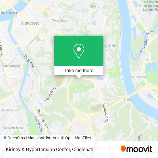 Kidney & Hypertension Center map