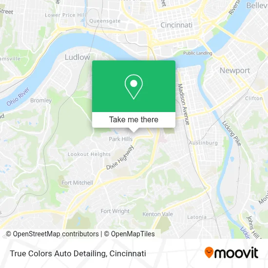 True Colors Auto Detailing map