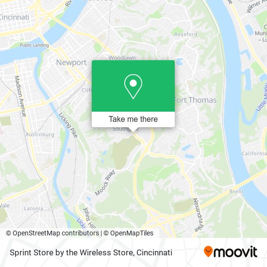 Sprint Store by the Wireless Store map
