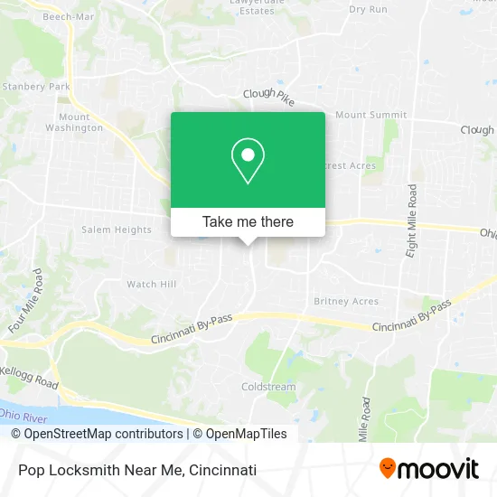 Pop Locksmith Near Me map