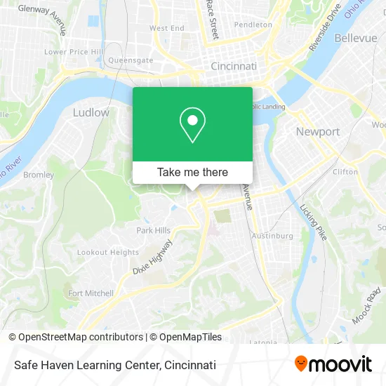 Safe Haven Learning Center map