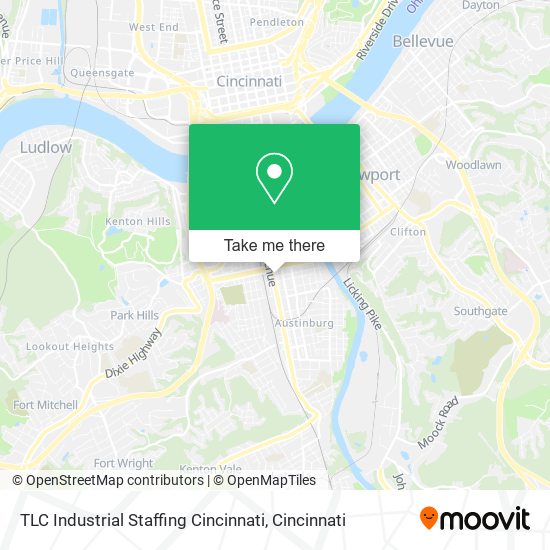 TLC Industrial Staffing Cincinnati map