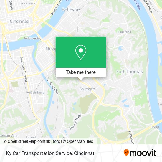 Ky Car Transportation Service map