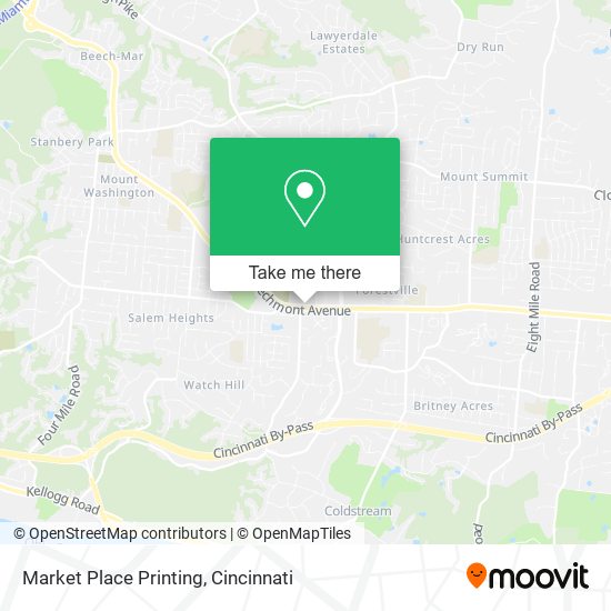 Mapa de Market Place Printing