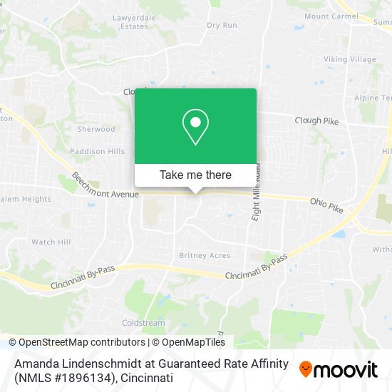 Mapa de Amanda Lindenschmidt at Guaranteed Rate Affinity (NMLS #1896134)
