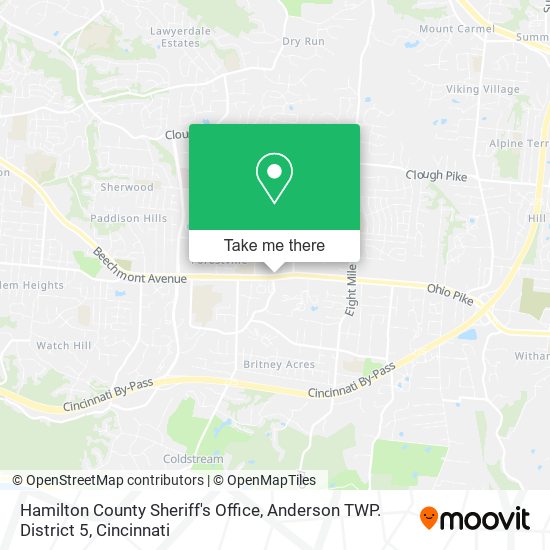 Hamilton County Sheriff's Office, Anderson TWP. District 5 map