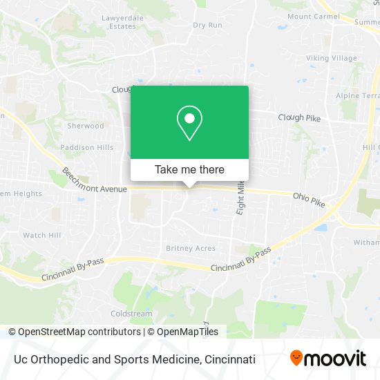 Uc Orthopedic and Sports Medicine map