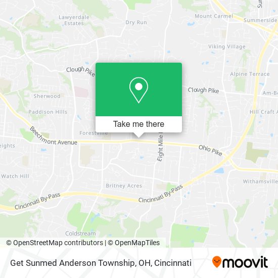 Get Sunmed Anderson Township, OH map