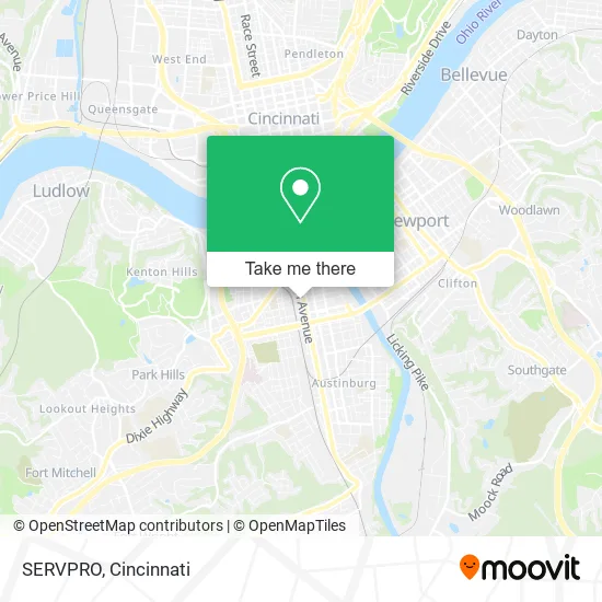 SERVPRO map
