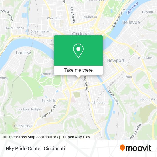 Nky Pride Center map