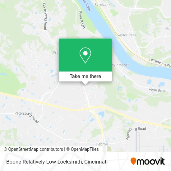 Boone Relatively Low Locksmith map