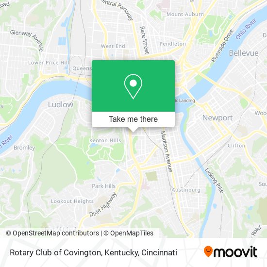 Mapa de Rotary Club of Covington, Kentucky