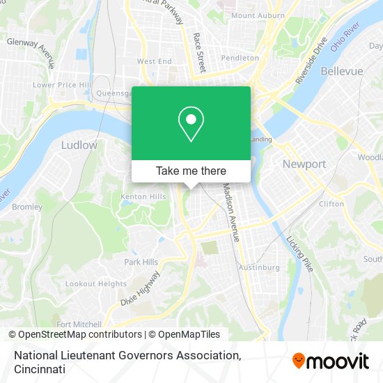 Mapa de National Lieutenant Governors Association