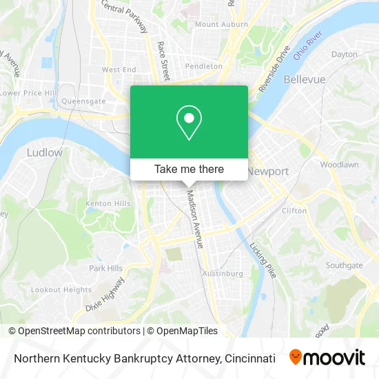 Northern Kentucky Bankruptcy Attorney map