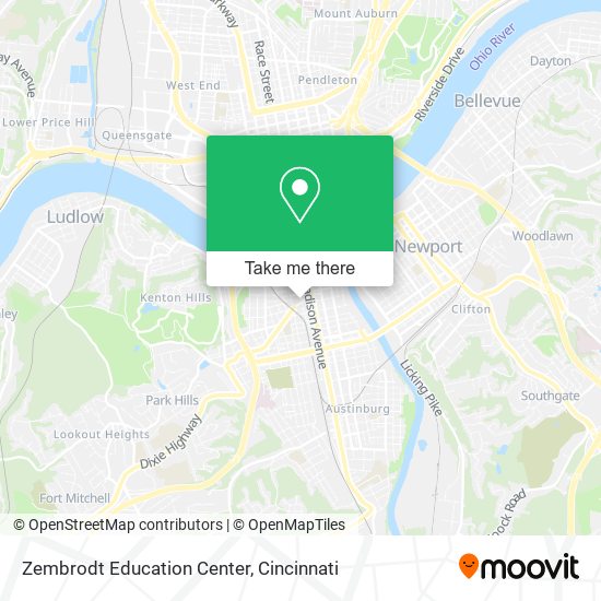 Mapa de Zembrodt Education Center