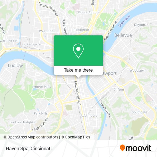 Mapa de Haven Spa