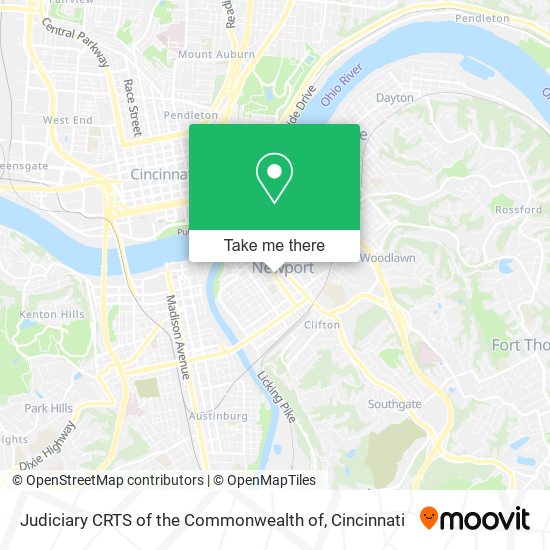 Mapa de Judiciary CRTS of the Commonwealth of