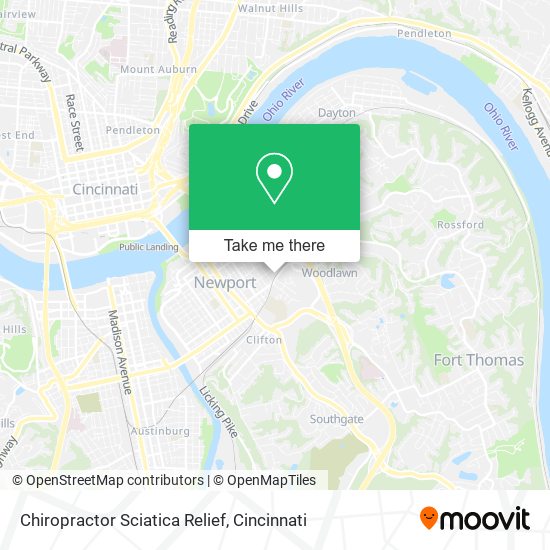 Chiropractor Sciatica Relief map