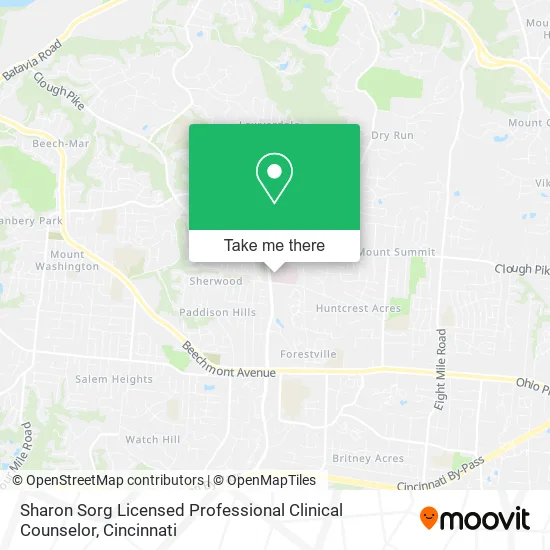 Sharon Sorg Licensed Professional Clinical Counselor map