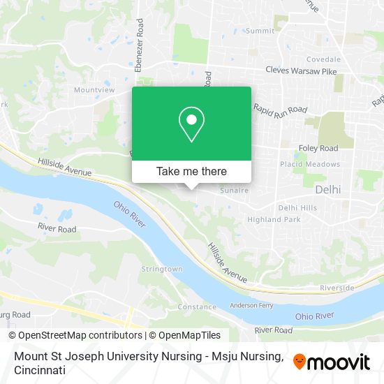 Mount St Joseph University Nursing - Msju Nursing map