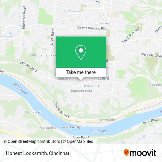 Honest Locksmith map