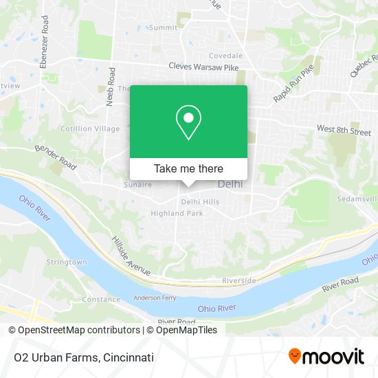 O2 Urban Farms map