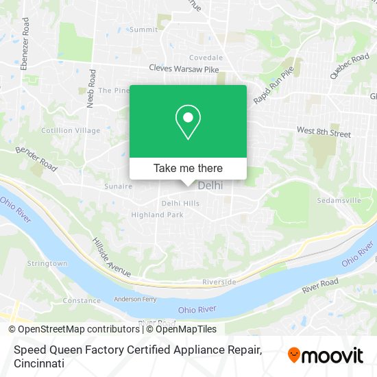 Mapa de Speed Queen Factory Certified Appliance Repair