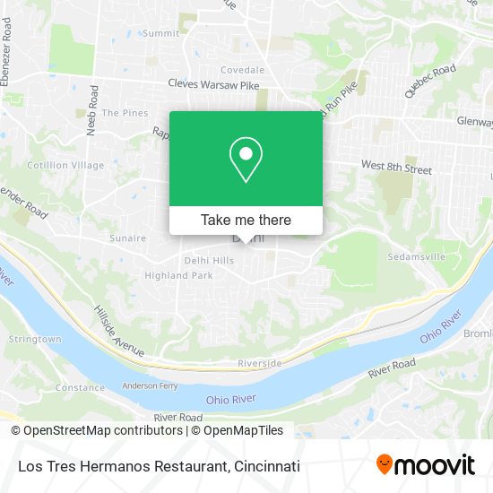 Los Tres Hermanos Restaurant map