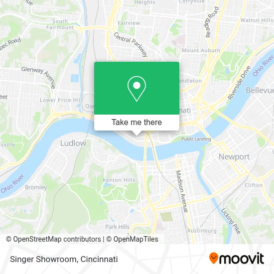 Singer Showroom map