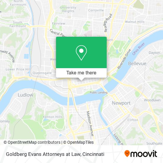 Goldberg Evans Attorneys at Law map