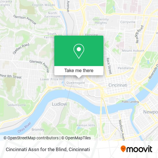 Mapa de Cincinnati Assn for the Blind