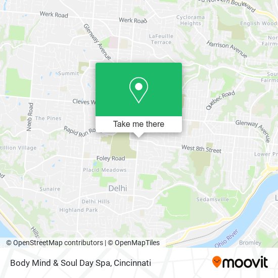 Mapa de Body Mind & Soul Day Spa