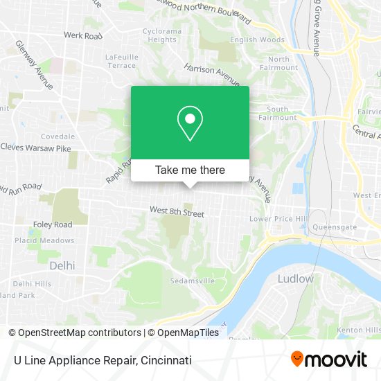 Mapa de U Line Appliance Repair