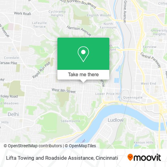 Lifta Towing and Roadside Assistance map