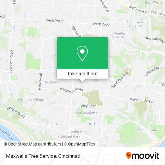 Maxwells Tree Service map