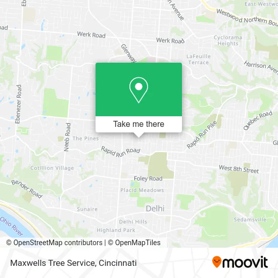 Maxwells Tree Service map