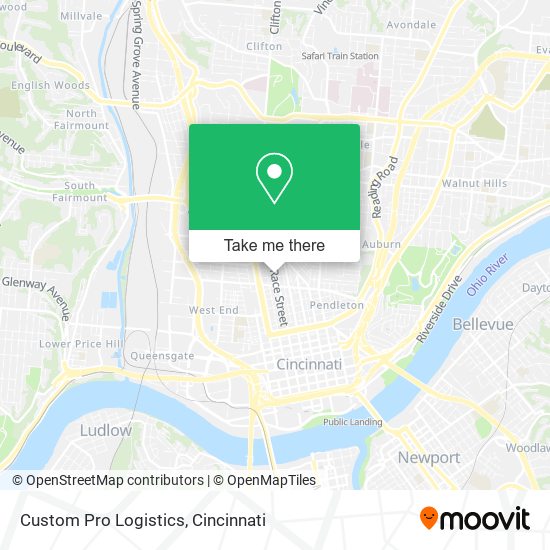 Custom Pro Logistics map